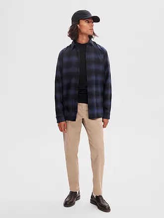 SELECTED | Chemise en flanelle slim fit SLHSLIMOWEN | dunkelblau